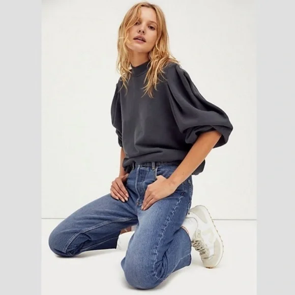 Boyish Tommy Jeans High Rise Straight Greed Wash Cotton Button Fly 26 Raw Hem - Picture 5 of 16